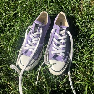 CONVERSE Low Top Purple Shoes